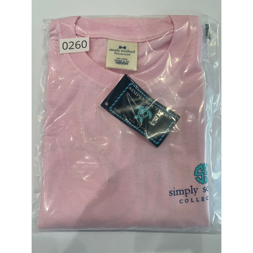 Simply Southern Womens Pink Flamingo Shake Your Palm Palm Graphic T-Shirt Medium - Picture 6 of 6